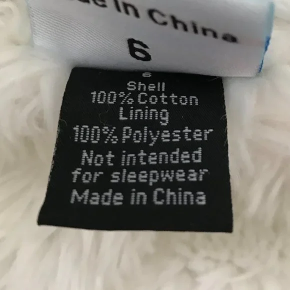 Hula Mula Girls Size 6, Faux Fur Lined Cotton Jersey Ultra Soft Hooded Coat - Picture 3 of 3